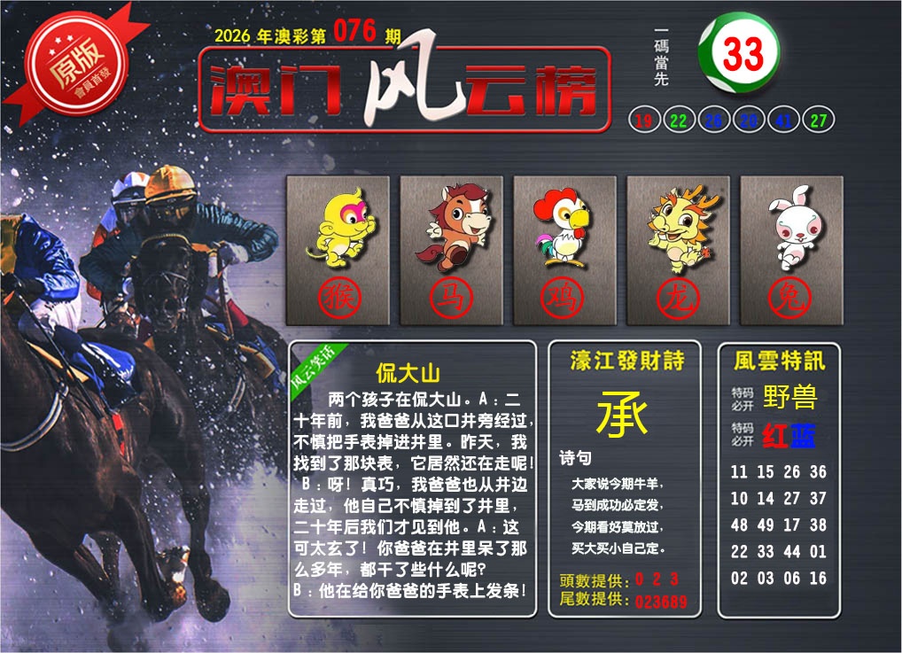 076期澳门风云榜[图]